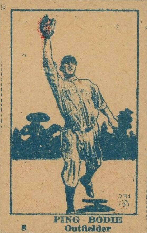 1921 Strip Card Ping Bodie #8 Baseball Card