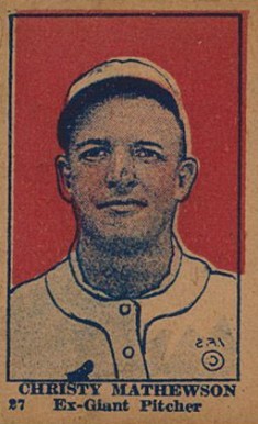 1921 Strip Card Christy Mathewson #27 Baseball Card
