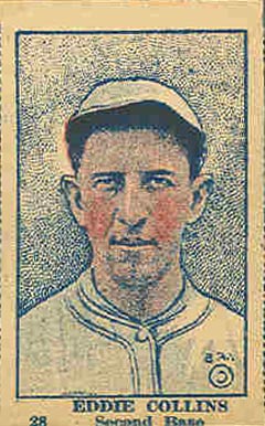 1921 Strip Card Eddie Collins #28 Baseball Card