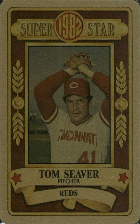 1982 Perma-Graphics Super Star Credit Cards Tom Seaver # Baseball Card