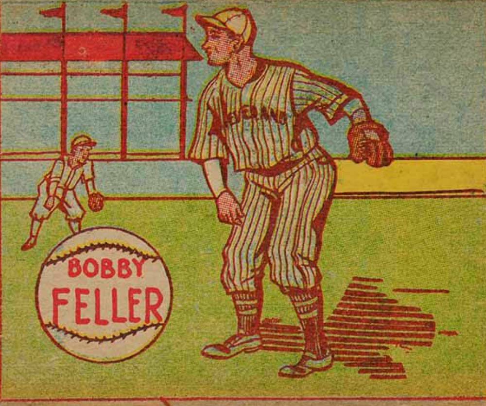 1949 R302-2 M.P. & Co. Bob Feller #103 Baseball Card