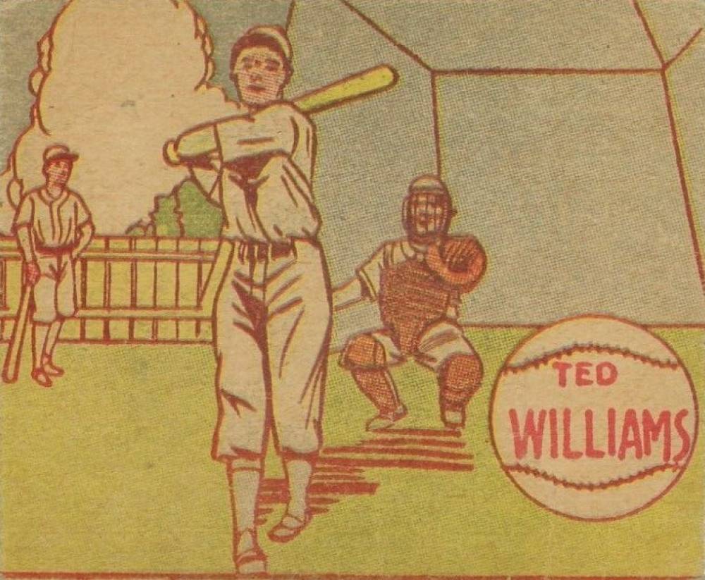1949 R302-2 M.P. & Co. Ted Williams #101 Baseball Card