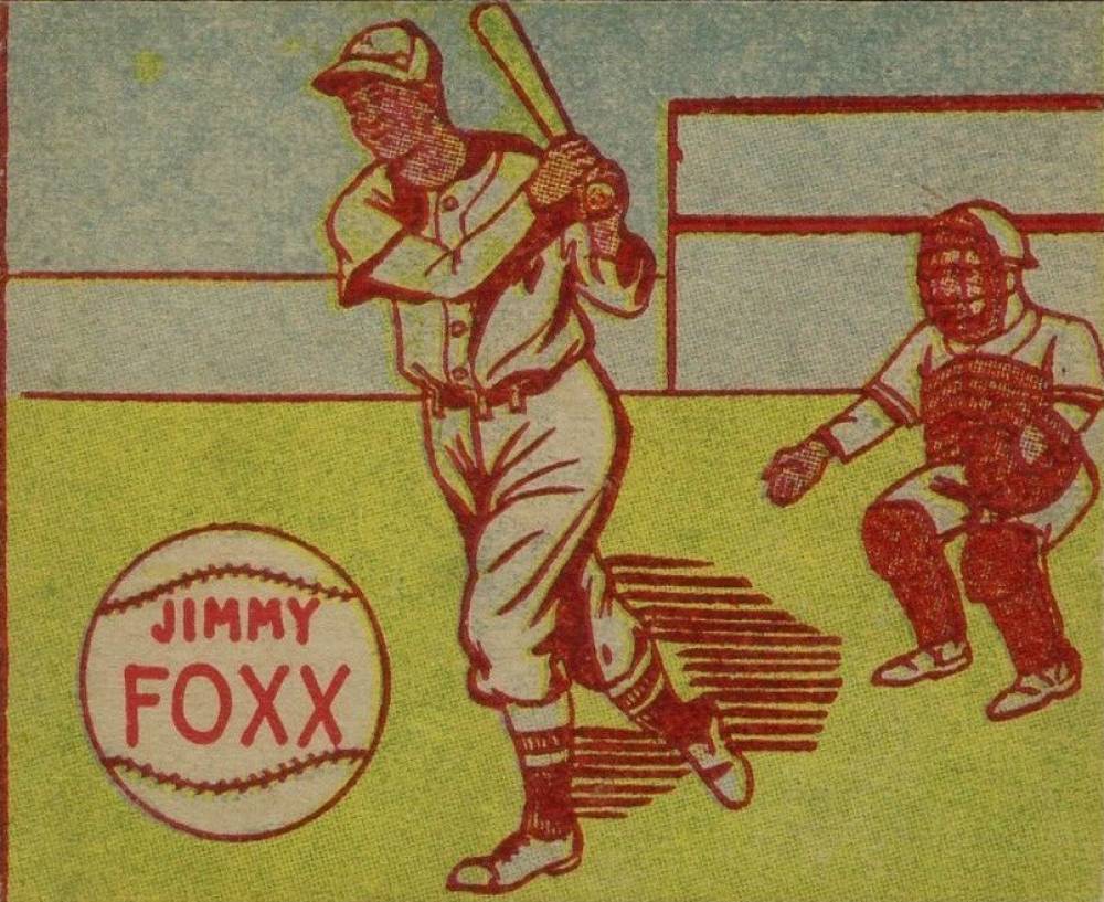 1949 R302-2 M.P. & Co. Jimmie Foxx # Baseball Card
