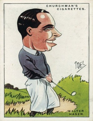 1929 WA & AC Churchman-Men of the Moment Walter Hagen #7 Other Sports Card