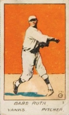 1921 Strip Card Babe Ruth #10 Baseball Card