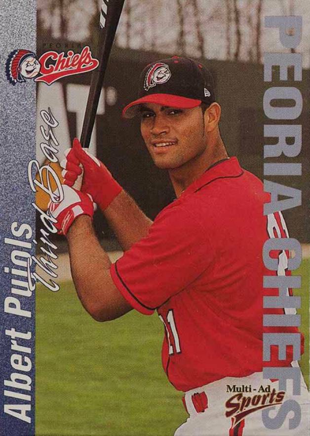 2000 Multi-Ad Peoria Chiefs Albert Pujols # Baseball Card
