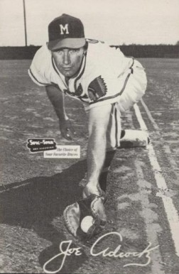 1954 Spic and Span Braves Joe Adcock # Baseball Card