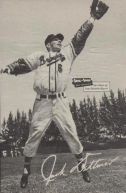 1954 Spic and Span Braves Jack Dittmer # Baseball Card