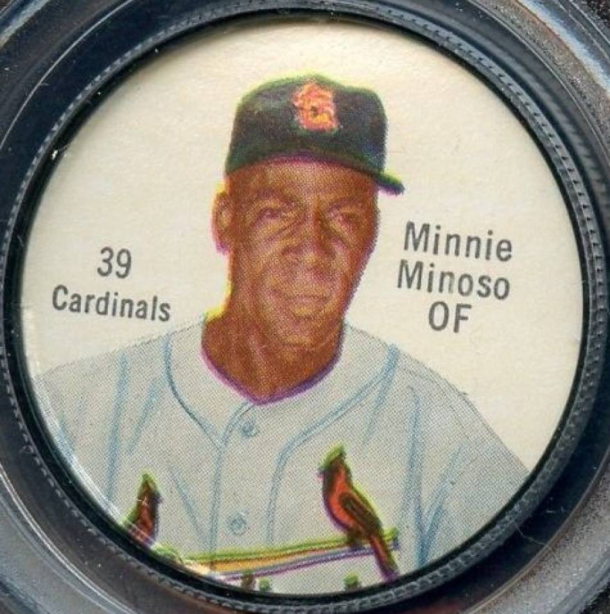 1962 Salada-Junket Coin Minnie Minoso #39 Baseball Card