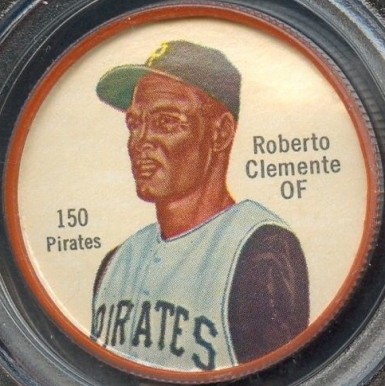 1962 Salada-Junket Coin Roberto Clemente #150 Baseball Card