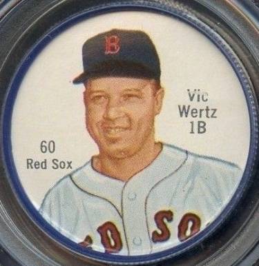 1962 Salada-Junket Coin Vic Wertz #60 Baseball Card