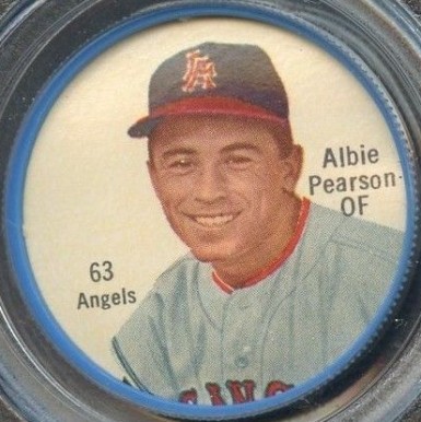 1962 Salada-Junket Coin Albie Pearson #63 Baseball Card