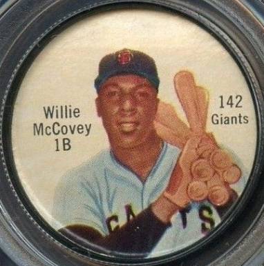 1962 Salada-Junket Coin Willie McCovey #142 Baseball Card