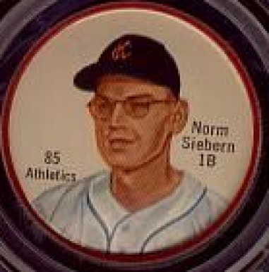 1962 Salada-Junket Coin Norm Siebern #85 Baseball Card