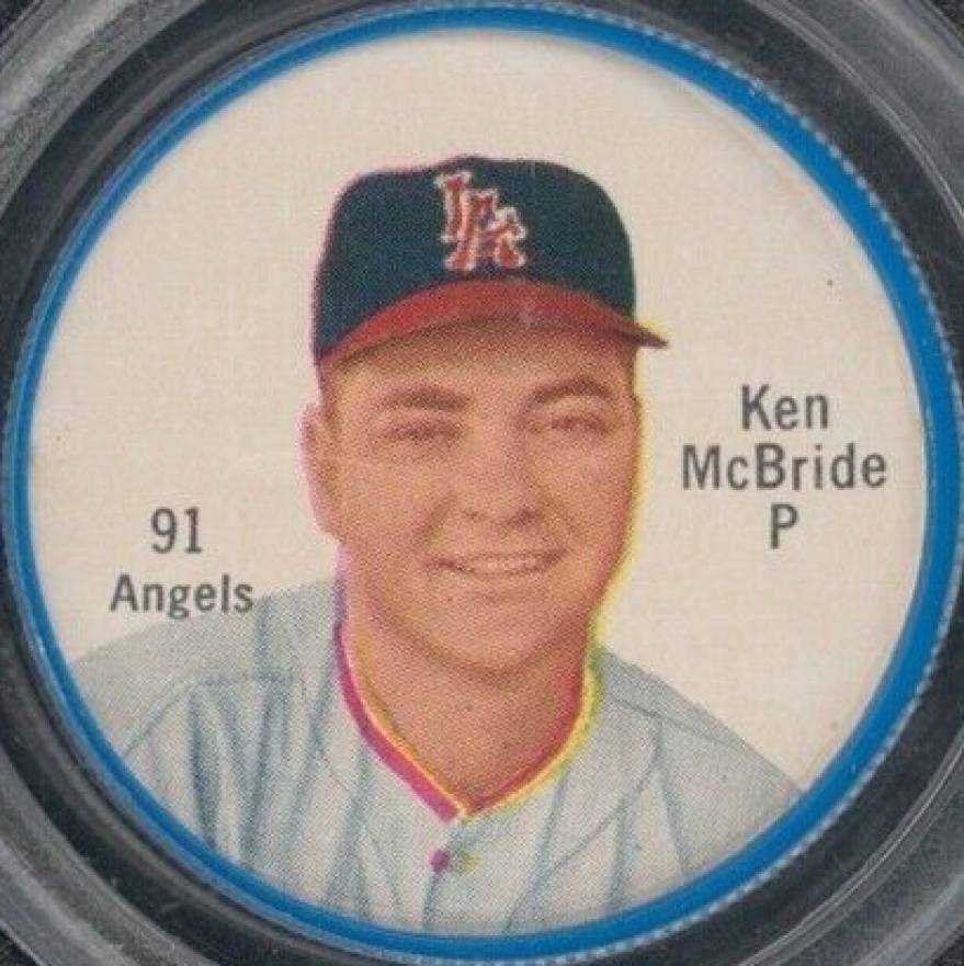 1962 Salada-Junket Coin Ken McBride #91 Baseball Card