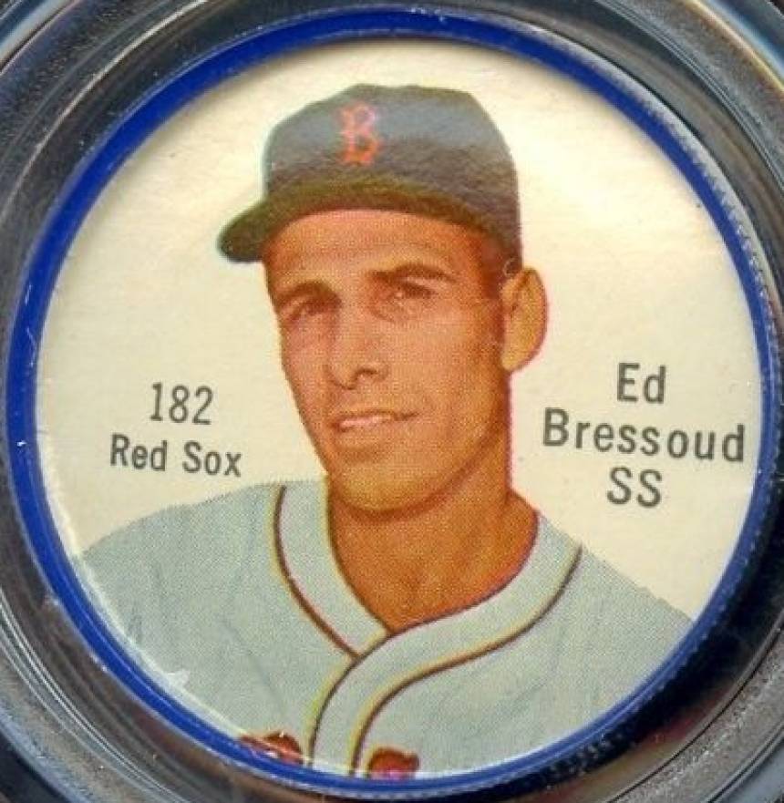 1962 Salada-Junket Coin Ed Bressoud #182 Baseball Card