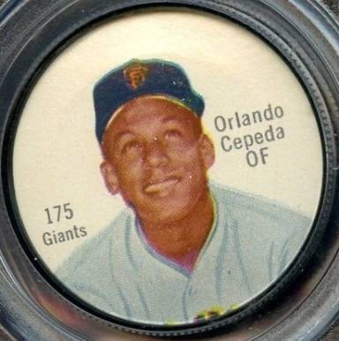 1962 Salada Coins Orlando Cepeda #175 Baseball Card