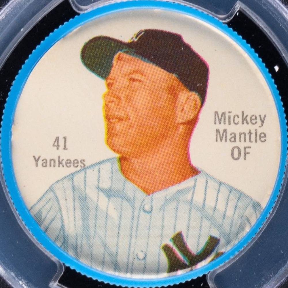 1962 Salada-Junket Coin Mickey Mantle #41 Baseball Card