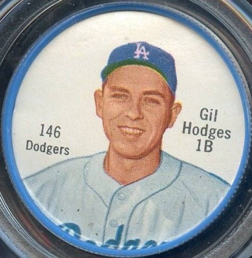 1962 Salada-Junket Coin Gil Hodges #146 Baseball Card
