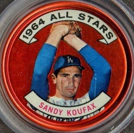 1964 Topps Coins Sandy Koufax #159 Baseball Card