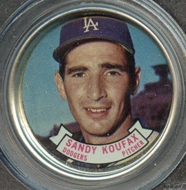 1964 Topps Coins Sandy Koufax #106 Baseball Card