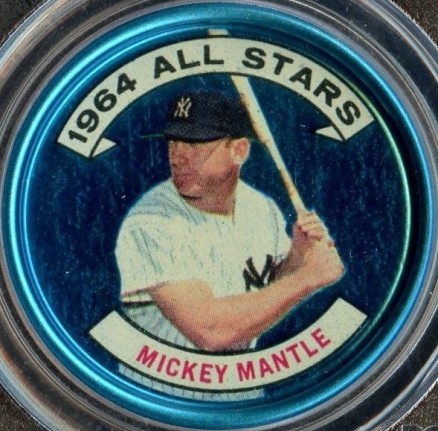 1964 Topps Coins Mickey Mantle #131L Baseball Card