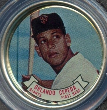 1964 Topps Coins Orlando Cepeda #63 Baseball Card