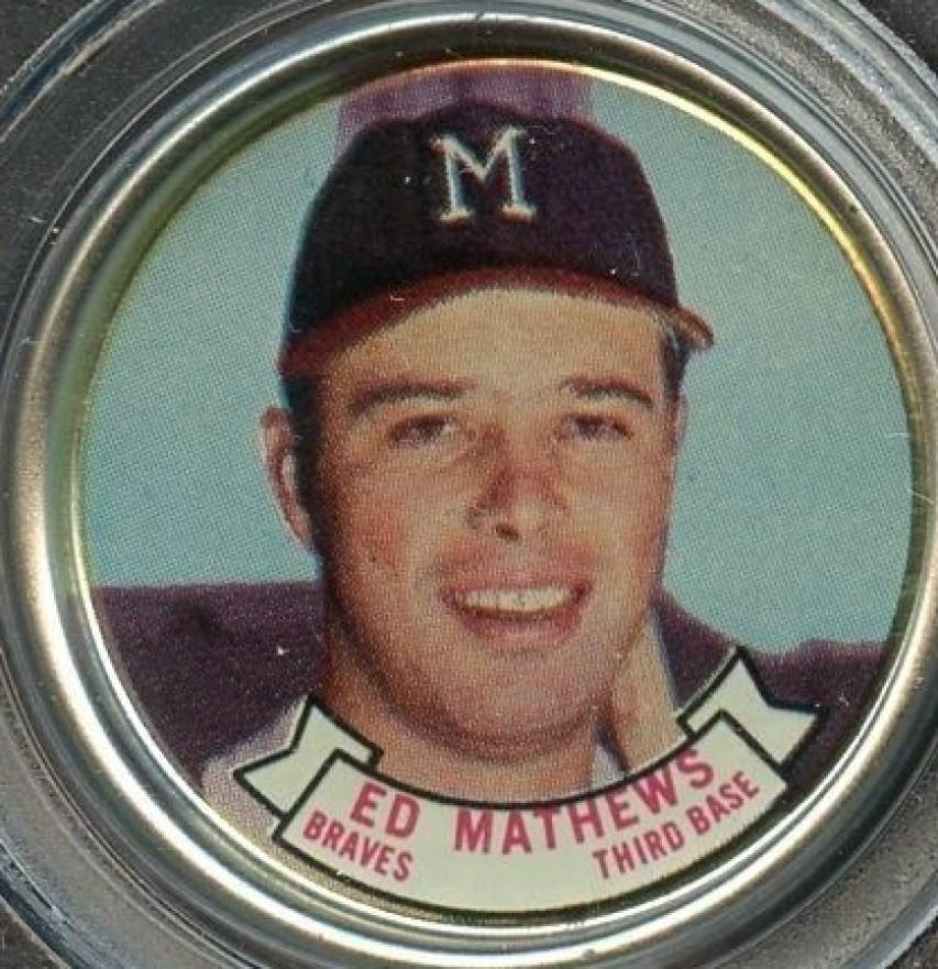 1964 Topps Coins Ed Mathews #33 Baseball Card