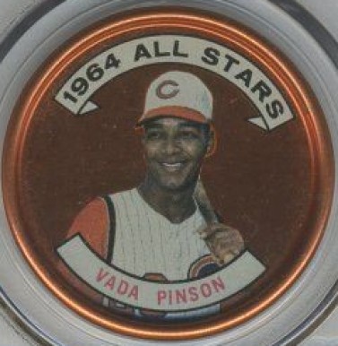 1964 Topps Coins Vada Pinson #152 Baseball Card
