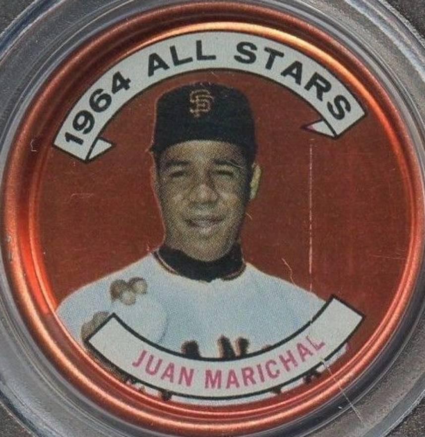 1964 Topps Coins Juan Marichal #157 Baseball Card