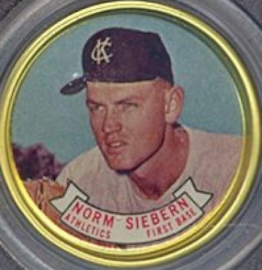 1964 Topps Coins Norm Siebern #49 Baseball Card