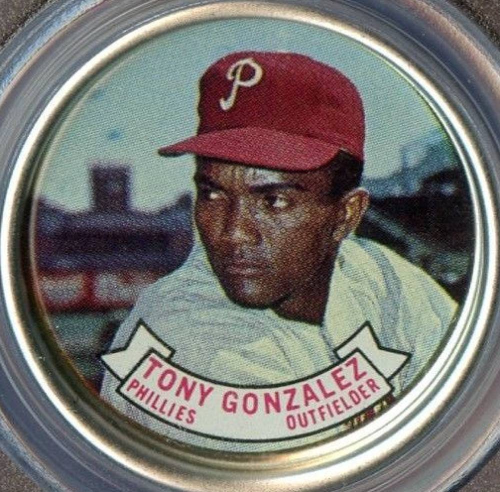 1964 Topps Coins Tony Gonzalez #58 Baseball Card