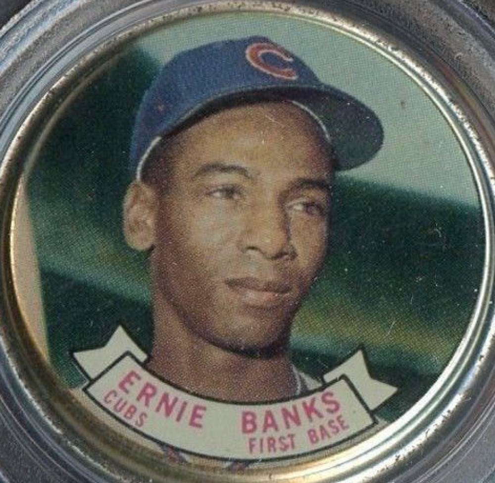 1964 Topps Coins Ernie Banks #42 Baseball Card