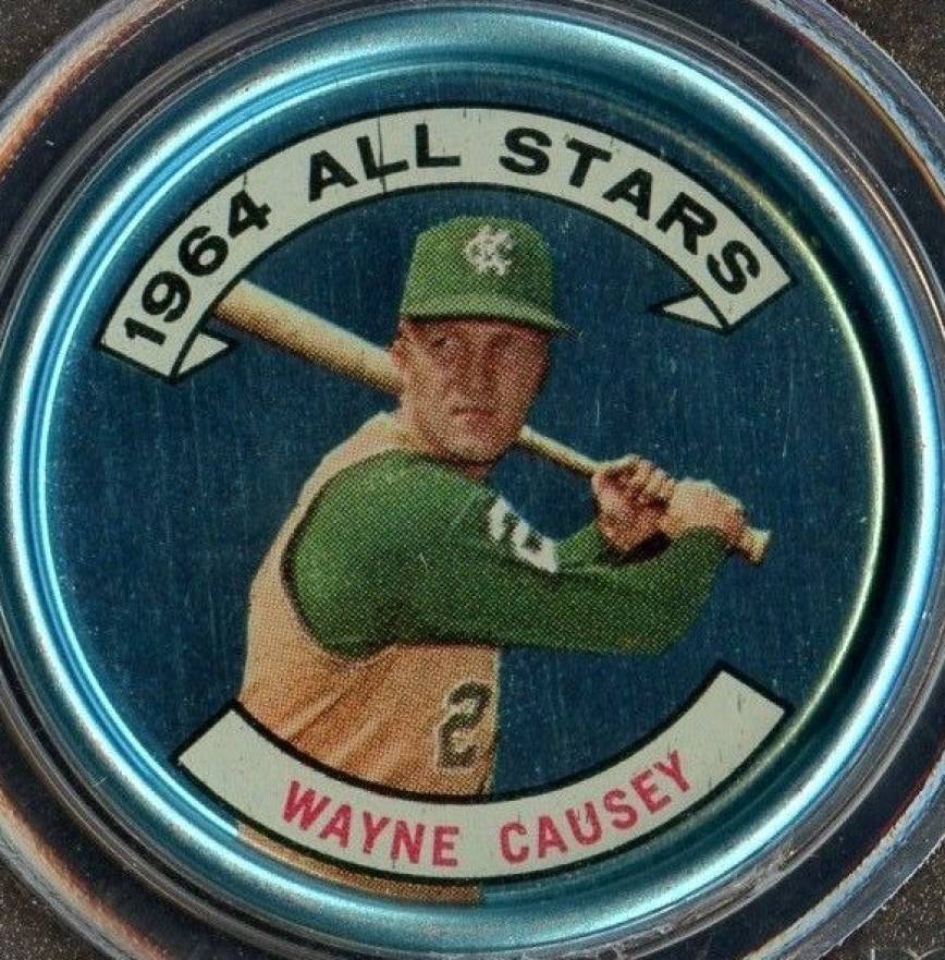 1964 Topps Coins Wayne Causey #161a Baseball Card