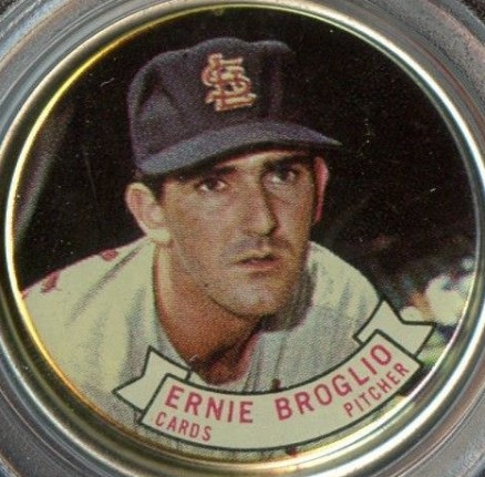 1964 Topps Coins Ernie Broglio #95 Baseball Card