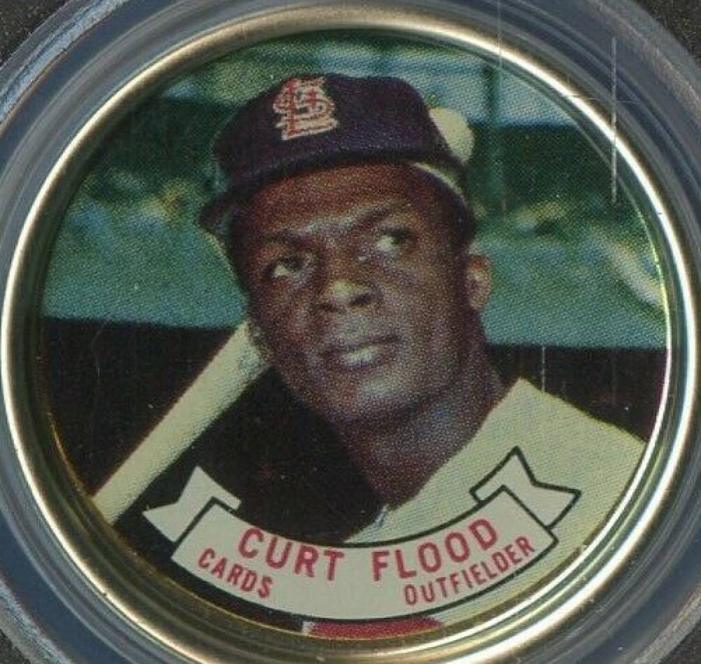 1964 Topps Coins Curt Flood #65 Baseball Card