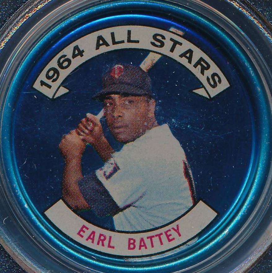 1964 Topps Coins Earl Battey #136 Baseball Card