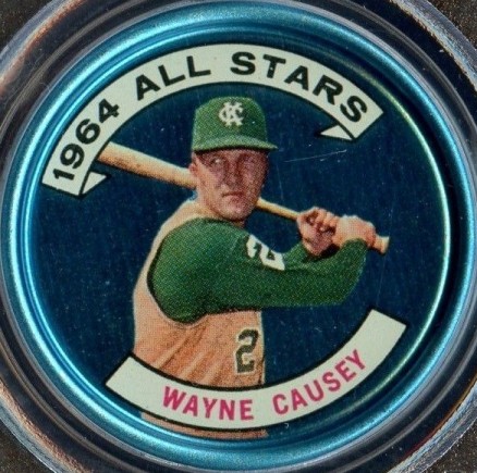 1964 Topps Coins Wayne Causey #161n Baseball Card