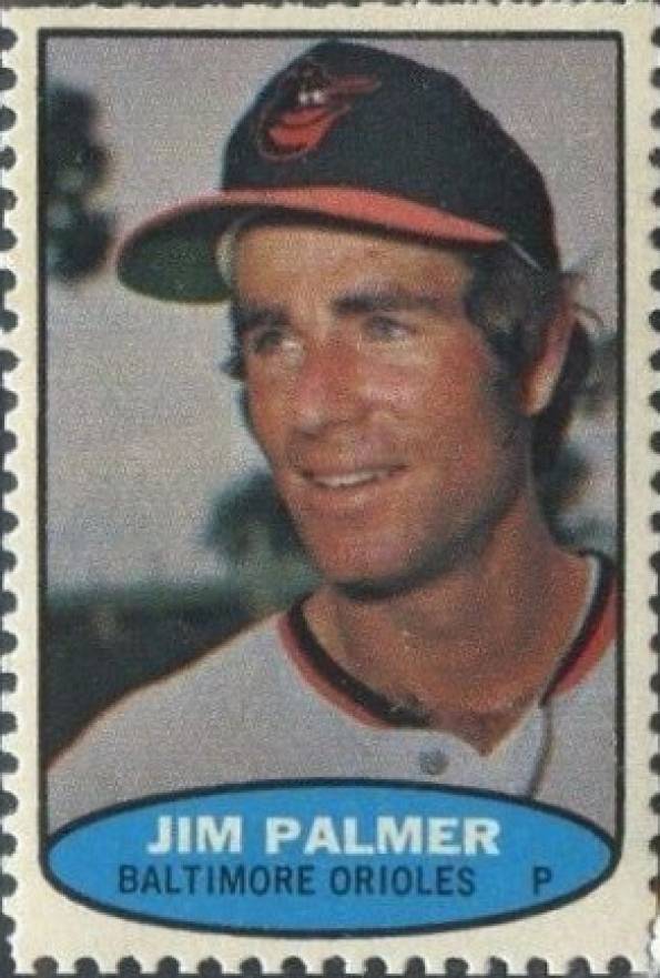 1974 Topps Stamps Jim Palmer # Baseball Card