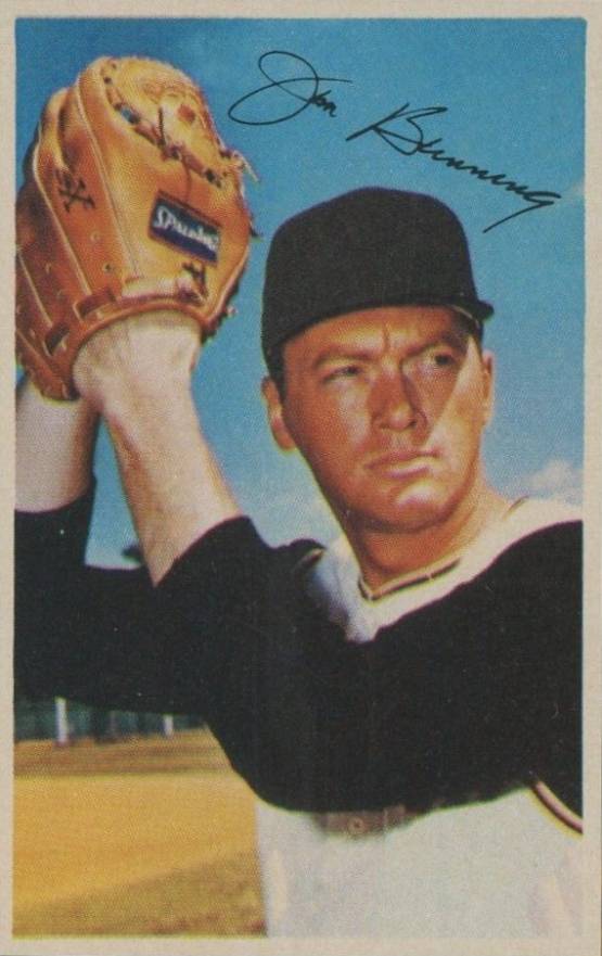 1969 MLB Photostamps Jim Bunning # Baseball Card