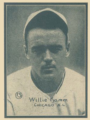 1931 Strip Card Hand Cut Willie Kamm #13 Baseball Card