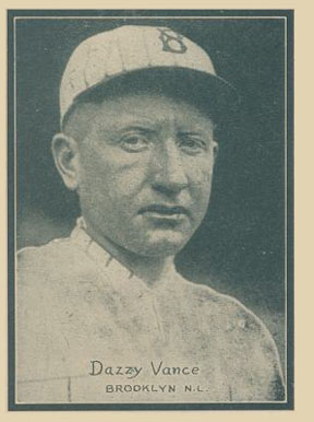 1931 Strip Card Hand Cut Dazzy Vance #36e Baseball Card