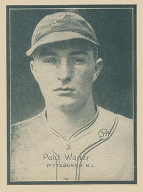 1931 Strip Card Hand Cut Paul Waner #34 Baseball Card