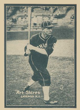 1931 Strip Card Hand Cut Art Shires #43 Baseball Card