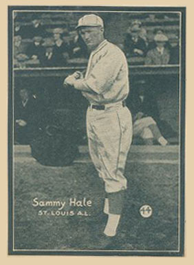 1931 Strip Card Hand Cut Sammy Hale #44 Baseball Card