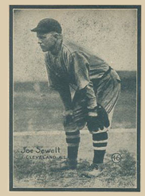 1931 Strip Card Hand Cut Joe Sewell #46 Baseball Card