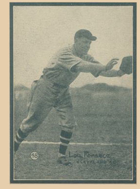 1931 Strip Card Hand Cut Lou Fonseca #48 Baseball Card