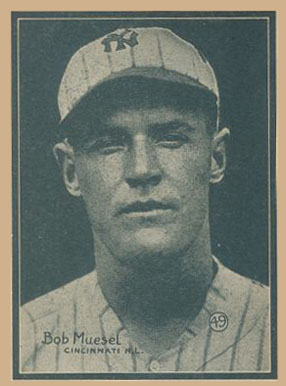 1931 Strip Card Hand Cut Bob Muesel #49 Baseball Card