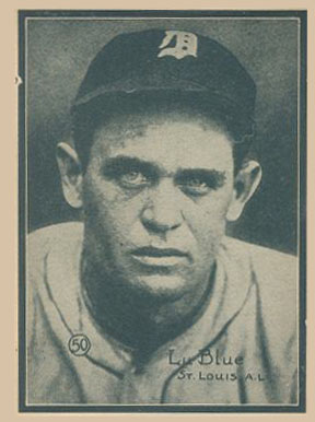 1931 Strip Card Hand Cut Lu Blue #50 Baseball Card