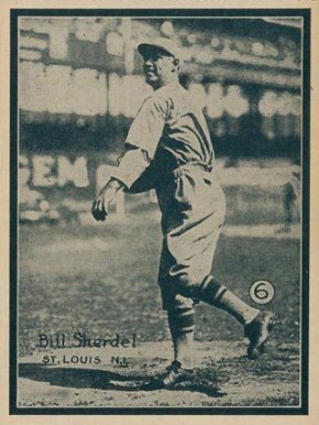 1931 Strip Card Hand Cut Bill Sherdel #6 Baseball Card